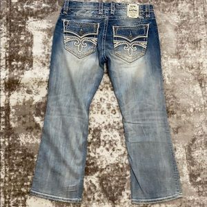 Rock revival ocean boot jeans 36”x30”